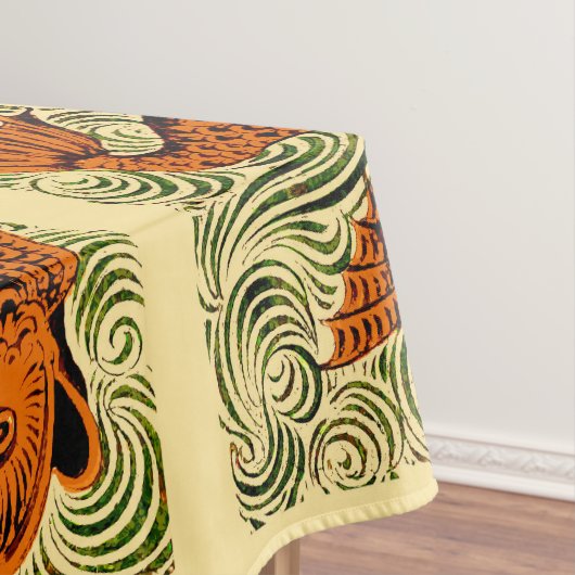 Vis Antiek Tegel Oude kunst Tafelkleed (Voorbeeld)