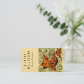 Vis Antiek Tegel Oude kunst Visitekaartje (Staand voorkant)