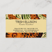 Vis Antiek Tegel Oude kunst Visitekaartje (Achterkant)