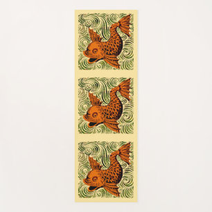 Vis Antieke Tegel Oude kunst oude de morgan kunst Yogamat