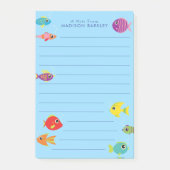 Vis Aquarium Schattig Kids Post-it® Notes (Voorkant)