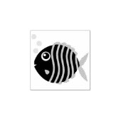 Vis Aquarium Tropisch Leuk Kind Rubberstempel (Afrduk)