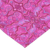 Vis Arabesk Onderwater Boheems Patroon Roze Korte Tafelloper (Hoek)