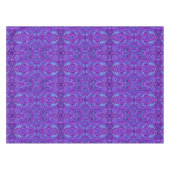 Vis Arabesque Onderwater Bohemian Pattern Paars Tafelkleed (Voorkant (Horizontaal))