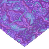 Vis Arabesque Onderwater Bohemian Pattern Paars Tafelkleed (Gekanteld)