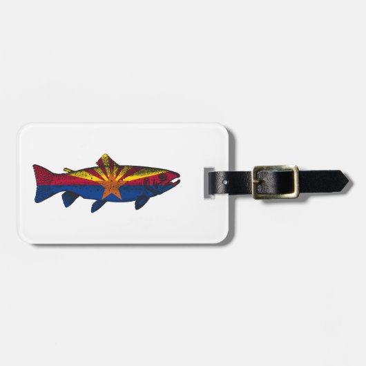 Vis Arizona Vlag Forel Bagagelabel (Voorkant horizontaal)