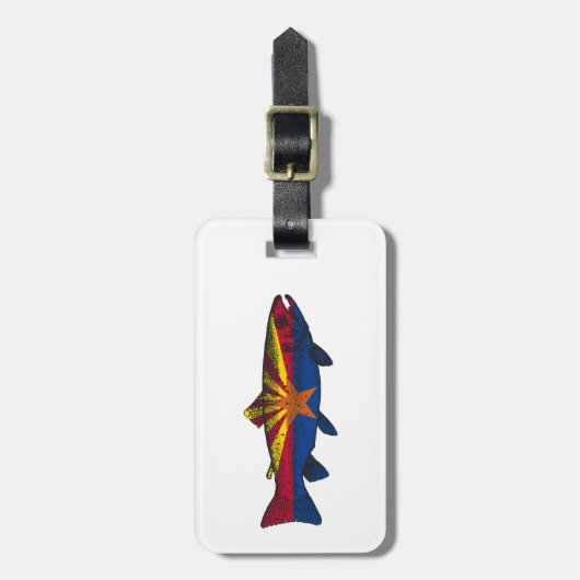 Vis Arizona Vlag Forel Bagagelabel (Voorkant verticaal)