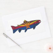 Vis Arizona Vlag Forel Rechthoekige Sticker (Envelop)