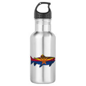 Vis Arizona Vlag Forel Waterfles (Voorkant)
