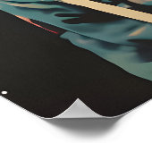 Vis Astronaut Poster, Vis Retro Print, Vis Poster (Hoek)
