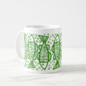 Vis - Avocado Green Koffiemok (Voorkant links)