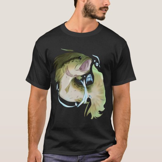 Vis Baars (groene versie) T-shirt (Voorkant)