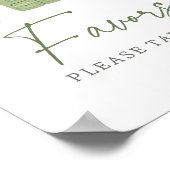 Vis Baby shower Favorieten Sign Poster (Hoek)