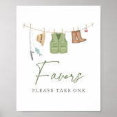 Vis Baby shower Favorieten Sign Poster (Voorkant)