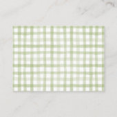 Vis Baby shower Luier Raffle Ticket Informatiekaartje (Achterkant)