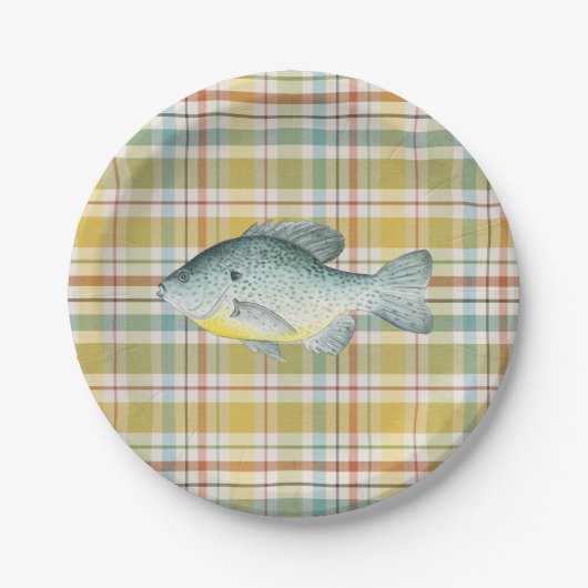 Vis Baby Shower Papieren Bord (Voorkant)