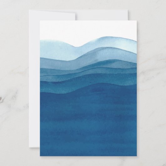 Vis Baby shower Uitnodiging, Gevist baby shower Kaart (Achterkant)