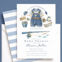 Vis Baby Shower Uitnodiging Jongen Thema