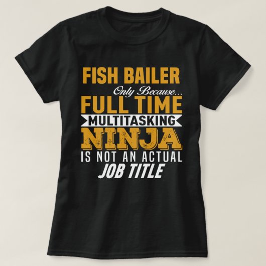 Vis Bailer T-shirt (Design voorkant)