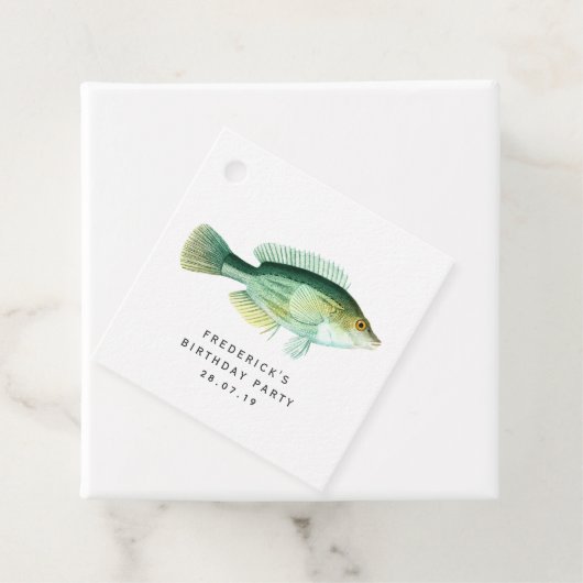  vis bedankjes labels (In situ)