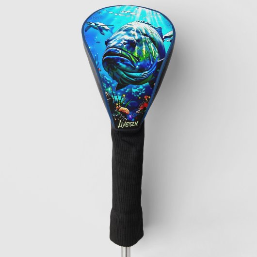 Vis Bestuurder Hoofddeksel Golfheadcover (Voorkant)