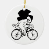 Vis Bikepacking Keramisch Ornament (Voorkant)