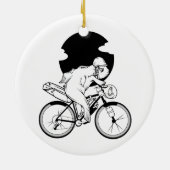 Vis Bikepacking Keramisch Ornament (Achterkant)