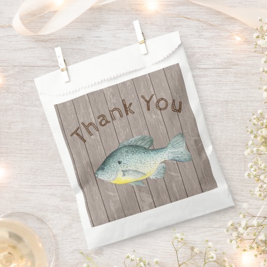 Vis Birthday Favor Bag Bedankzakje (Geknipt)