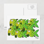 "vis?" briefkaart (Voorkant / Achterkant)
