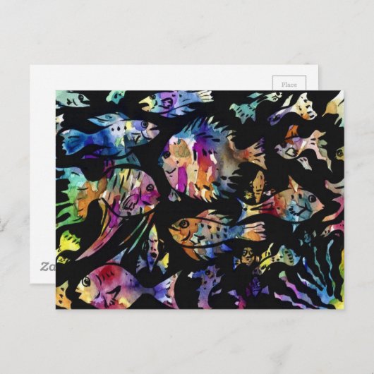 vis briefkaart (Voorkant / Achterkant)