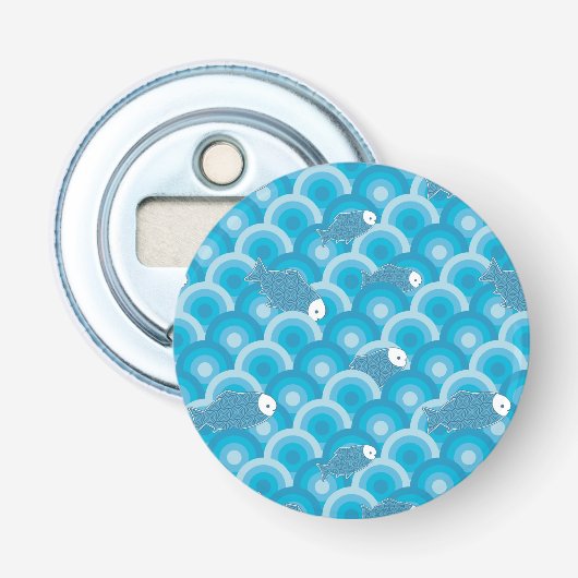 vis button flesopener (Voorkant)