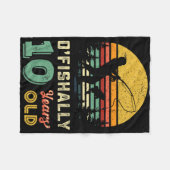 Vis cadeau voor 10 jaar oude kinderen 10 jaar 10e fleece deken (Voorkant (Horizontaal))