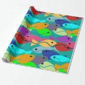 vis cadeaupapier (Uitgerold)