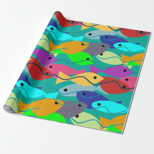 vis cadeaupapier (Uitgerold)