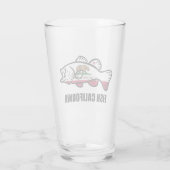 Vis California Baars Glas (Achterkant)