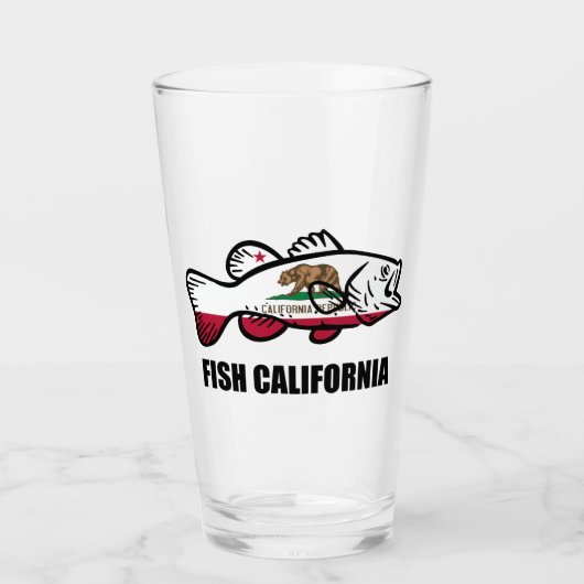 Vis California Baars Glas (Voorkant)