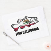 Vis California Baars Rechthoekige Sticker (Envelop)