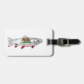 Vis Californische Forel Bagagelabel (Voorkant horizontaal)