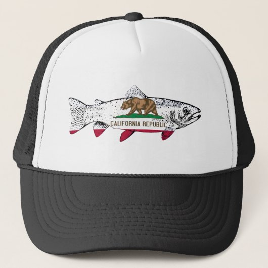 Vis Californische Forel Trucker Pet (Voorkant)