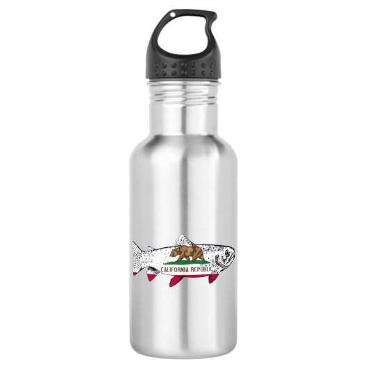 Vis Californische Forel Waterfles (Voorkant)