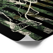 Vis Camo VS Vlag Vis B Patriottische Visser Vader Poster (Hoek)