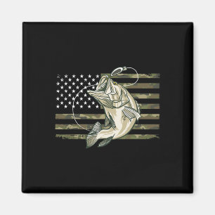 Vis Camouflage Us Amerikaanse Vlag B Vis Visser Magneet