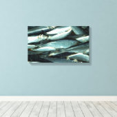 vis canvas afdruk (Insitu (Houten vloer))