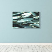 vis canvas afdruk (Insitu (Houten vloer))