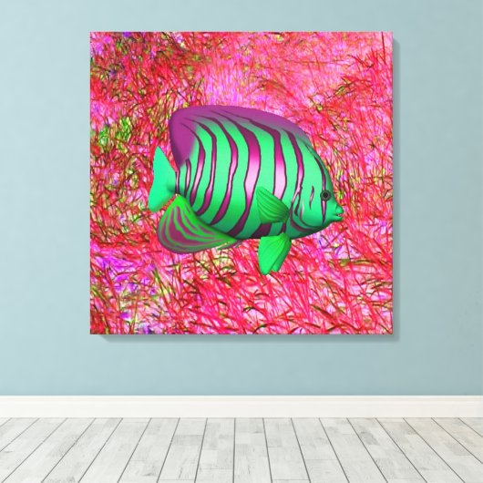 Vis Canvas Afdruk (Insitu (Houten vloer))