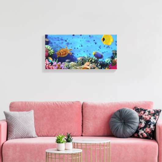 vis canvas afdruk (Insitu (Woonkamer))