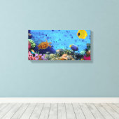 vis canvas afdruk (Insitu (Houten vloer))