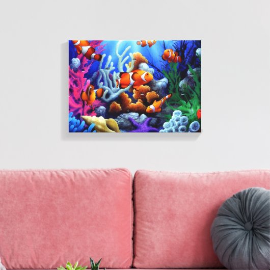 vis canvas afdruk (Insitu (Woonkamer))