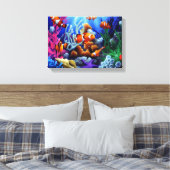 vis canvas afdruk (Insitu (Slaapkamer))