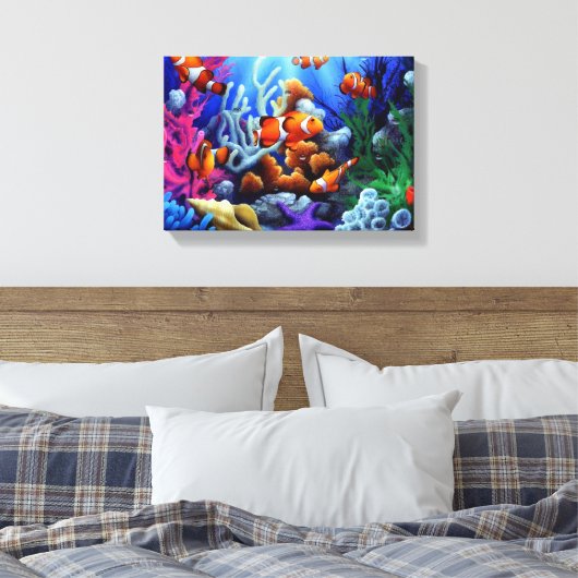vis canvas afdruk (Insitu (Slaapkamer))